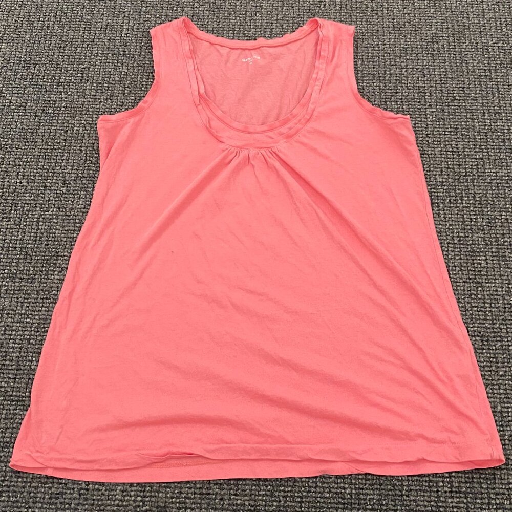 GARNET HILL Soft Simple PinkTank Top, 100% Cotton / Womens Size XS 17"